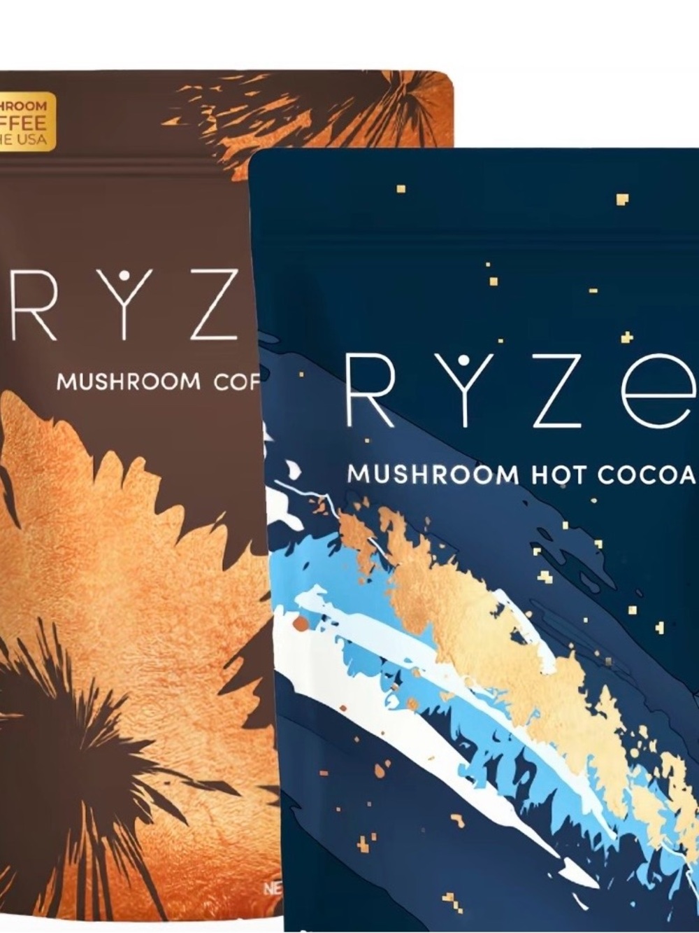 Ryze Mushroom Coffee Bright & Smooth - Brown Day +
night bundle